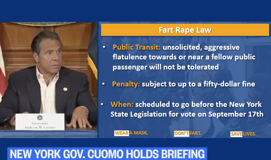 cuomo pushes for fart rape law